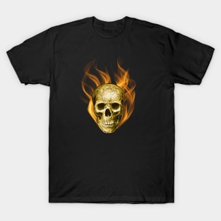 Flaming skull T-Shirt